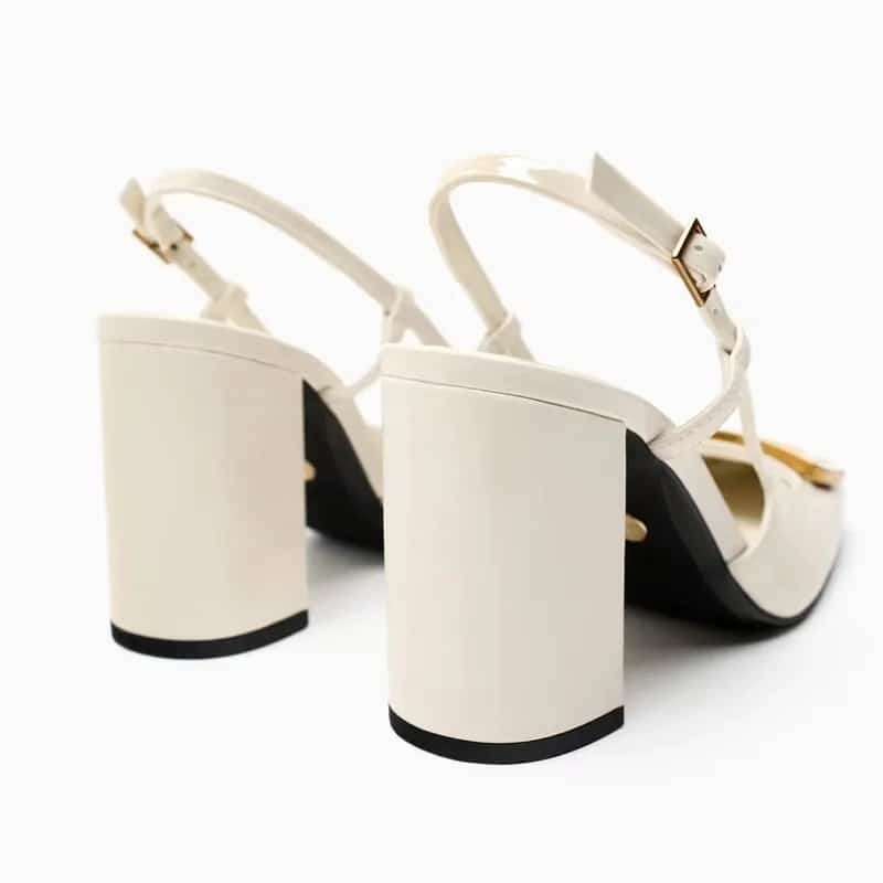 Vintage Glossy Short Heel