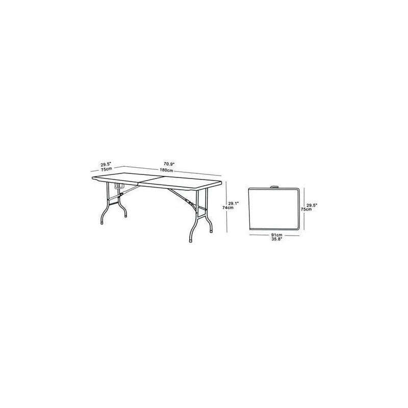 1.8m Folding Trestle Table