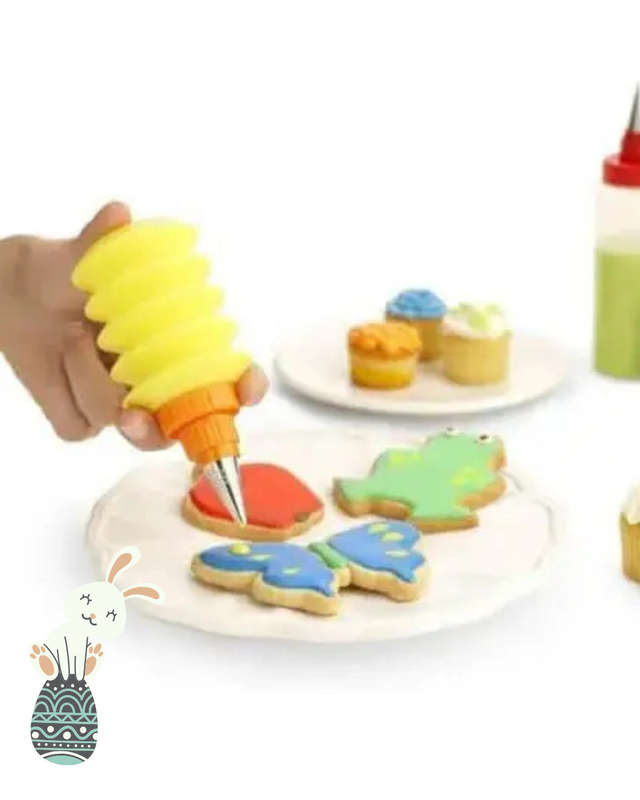 Squeeze Decoration Bottle Set of 2 Cookie and Cupcake Decorating