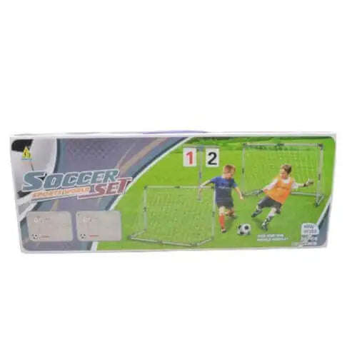 Kids Soccer Set with two Goal Posts and Scoreboard