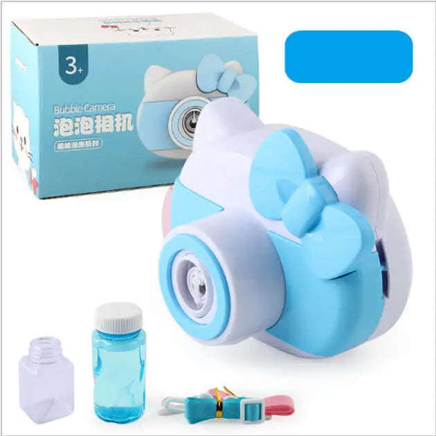 Kids Portable Bubble Making Camera (Blue or Pink)
