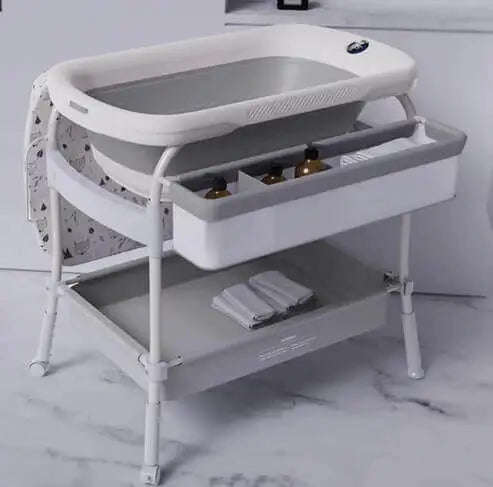 Baby Nursing Changing Table With Fold Bathtub