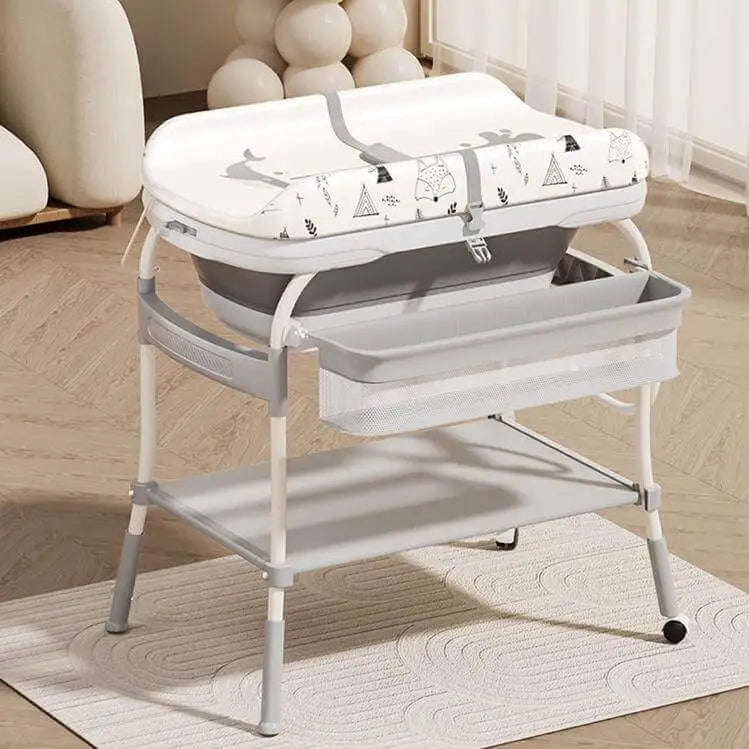 Baby Nursing Changing Table With Fold Bathtub