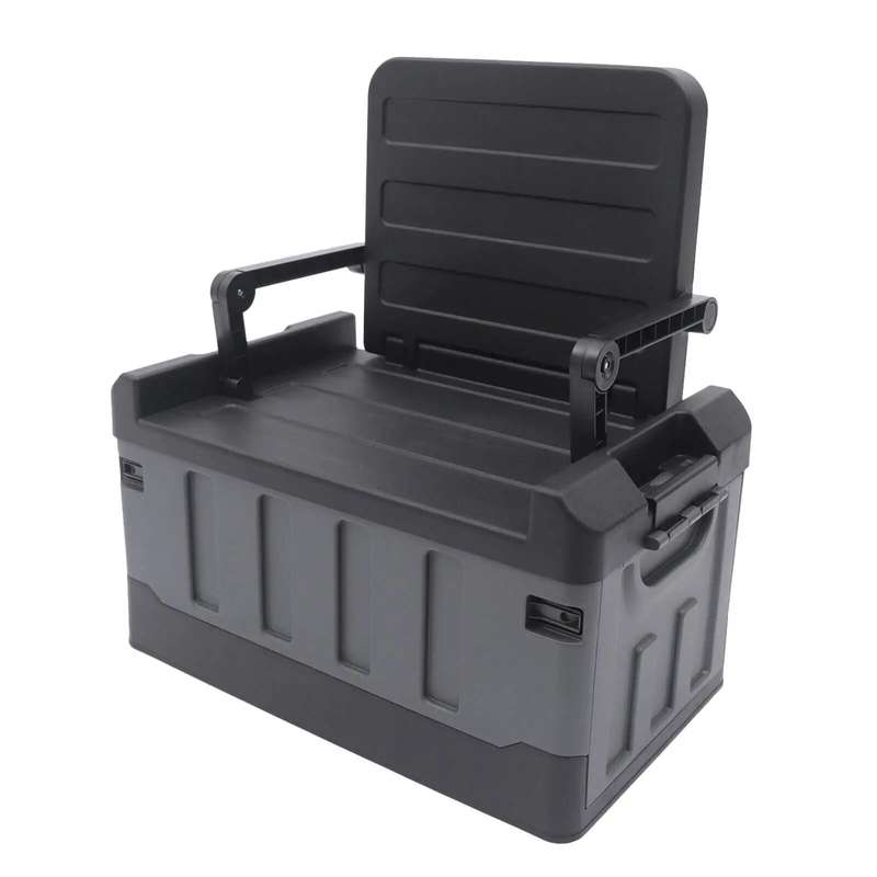 Multifunctional Portable Plastic Trunk Organizer and Seat