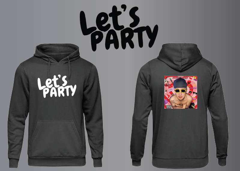 Let's Party Hoodie - Front & Back Art