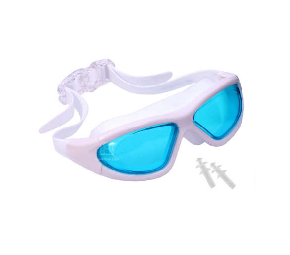 Protective Film Swimming Goggles With Ear Plugs
