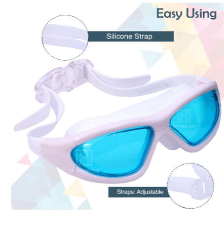 Protective Film Swimming Goggles With Ear Plugs