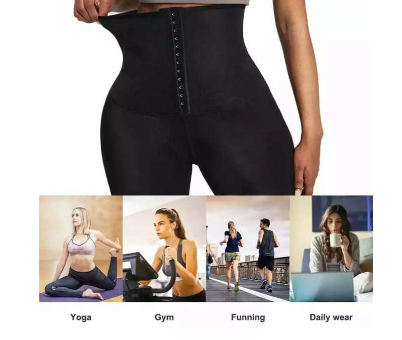 Tummy Sweat Pants High Waist Leggings