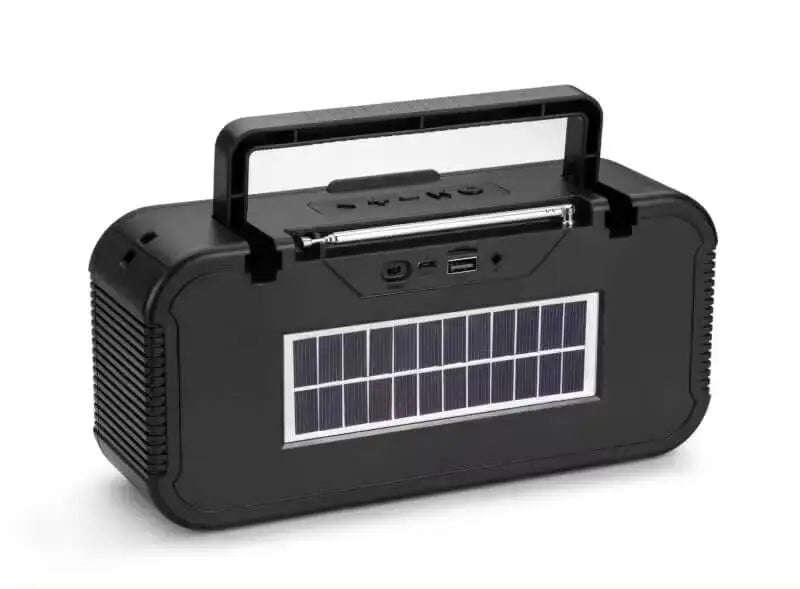 Solar Powered Bluetooth Speaker with Torch Light