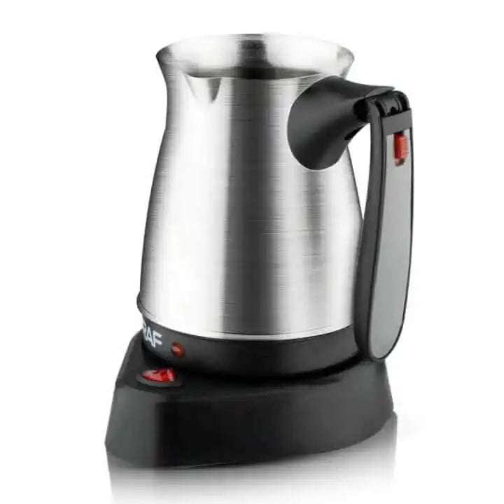 Stainless Steel Electric Coffee Pot With Collapsible Handle