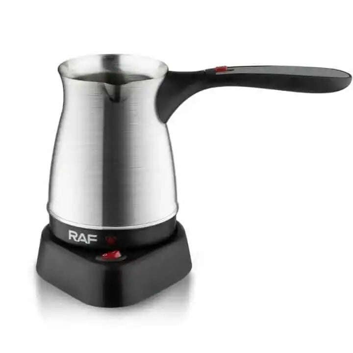 Stainless Steel Electric Coffee Pot With Collapsible Handle