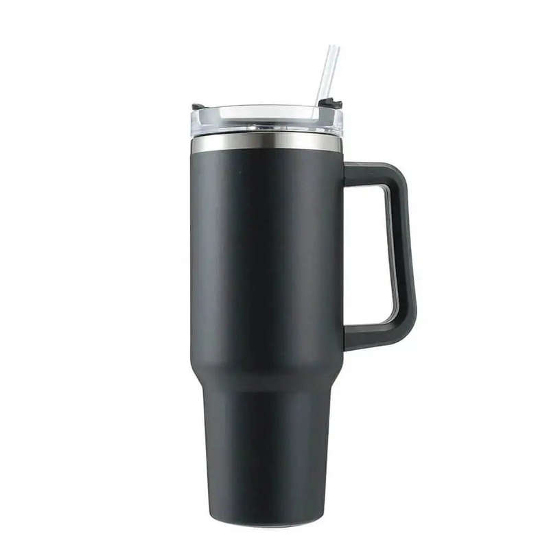 Stainless Steel Vacuum Flask with Straw 900ml