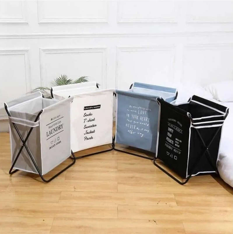 Steel Frame Collapsible Laundry Basket