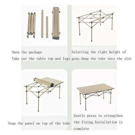 Portable Camping Table-Wooden