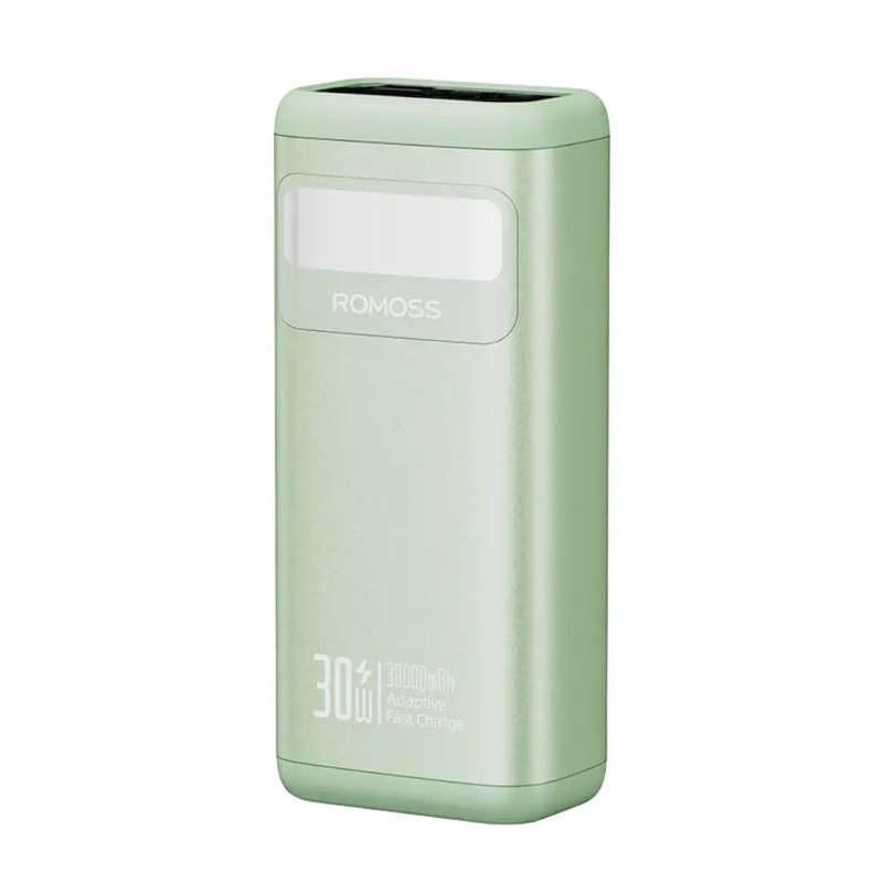 Romoss PMT30 30000mAh 30W Fast Charge Power Bank  Green