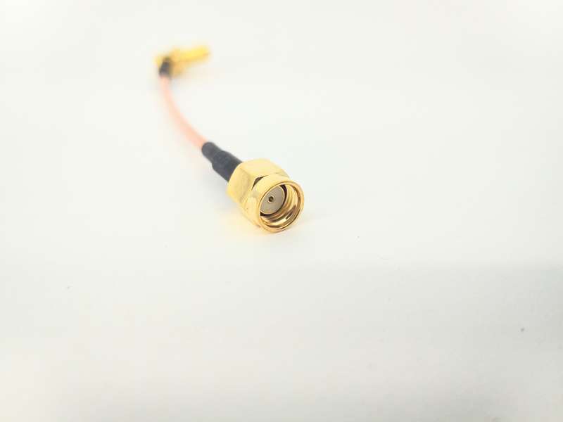 10cm RPSMA Male Plug to Right Angle RPSMA Female