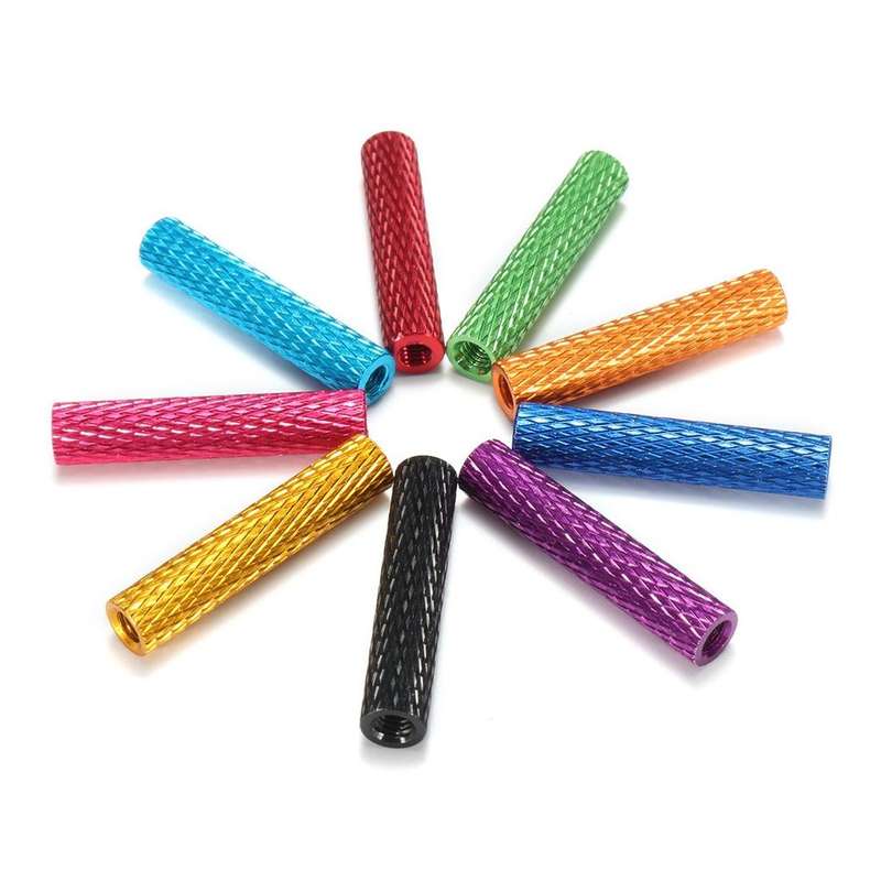 Alu M3 Standoffs 25mm Textured (8 pcs in a bag)
