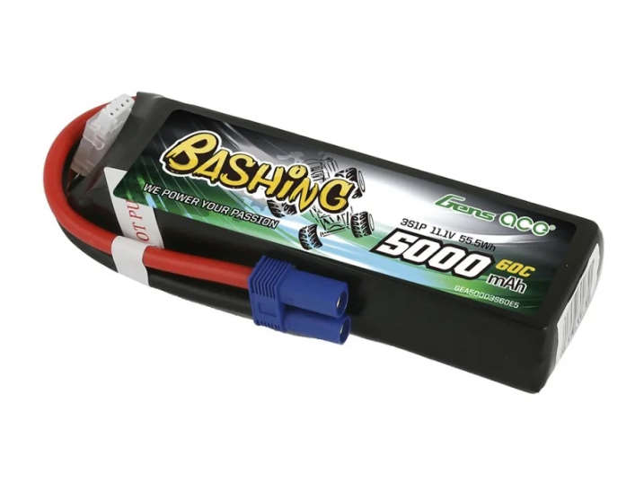 Gens Ace 5000mAh 3S1P 60C 11.1V LiPo Battery