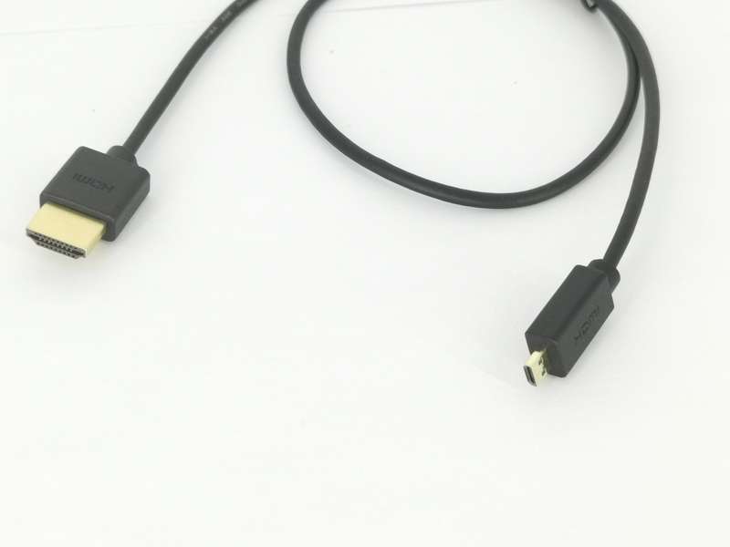 HDMI cable HDMI to micro HDMI 4K 60P soft and slim 50cm