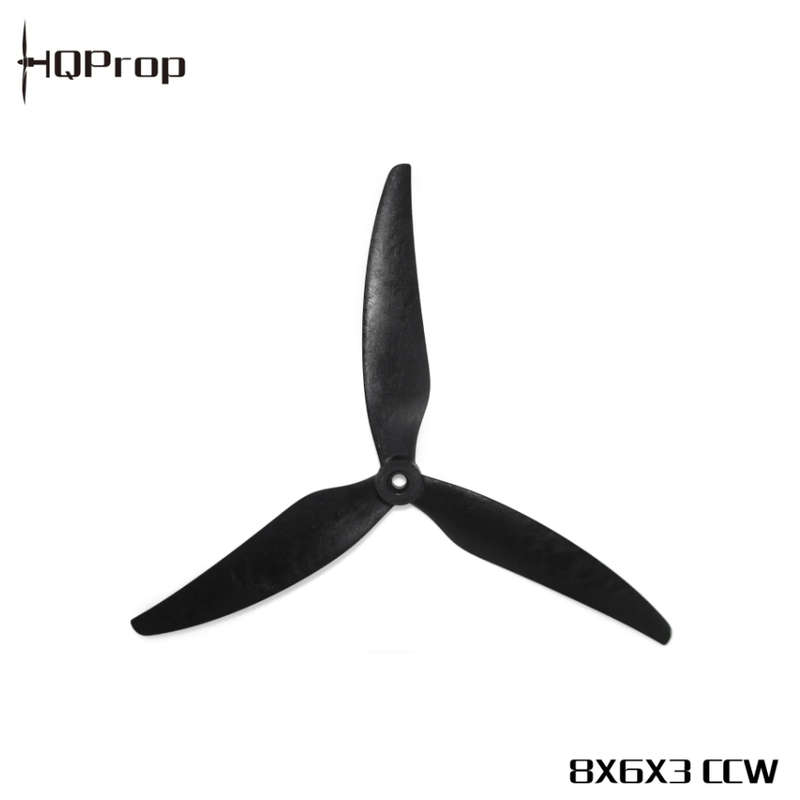 HQ MacroQuad Prop 8X6X3(1CW+CCW) Black-Glass Fiber Reinforced Nylon