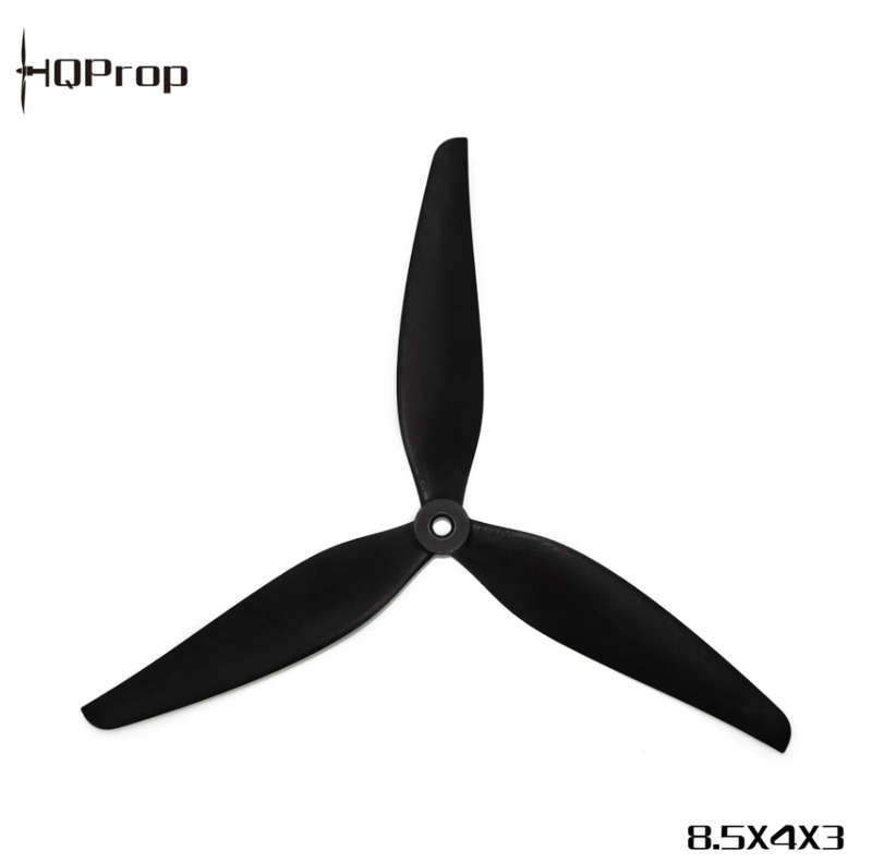 HQProp MacroQuad Prop 8.5X4X3 (1CW+CCW) Black-Glass Fiber Reinforced Nylon
