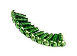 M3x12mm round head Alu screws