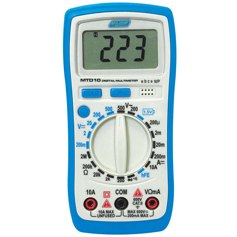 Major Tech Compact Digital Multimeter
