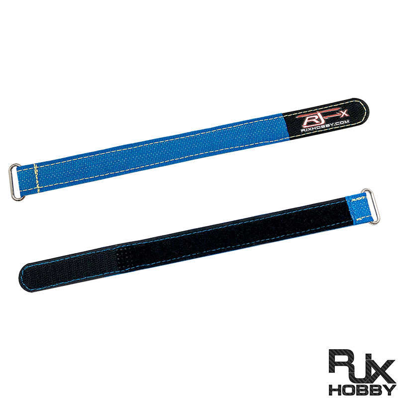 RJX 2pcs Zinc Alloy Seamless Buckle Kevlar Battery Strap (Width: 16mm Length: 500mm)