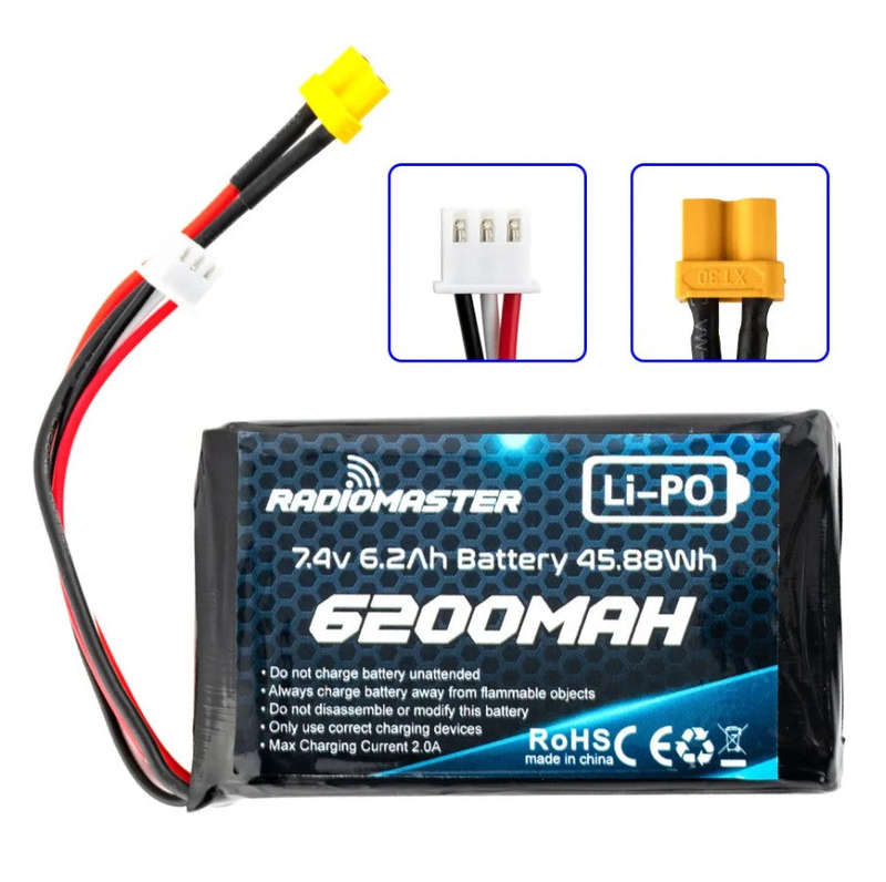 RadioMaster - 6200mah 2S Lipo Transmitter Battery For TX16s and Boxer