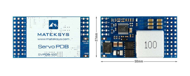 Matek Servo PDB with 12A BEC 9-55V TO 5/6/8V