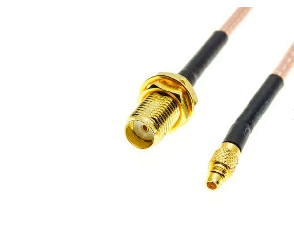 MMCX to SMA-F RF straight extension cable