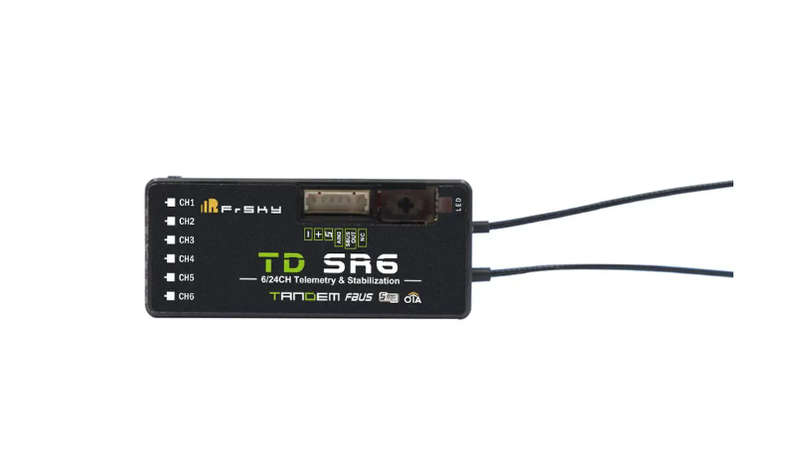 FrSky TD SR6 Receiver, Dual-band, offers 6 PWM channel outputs