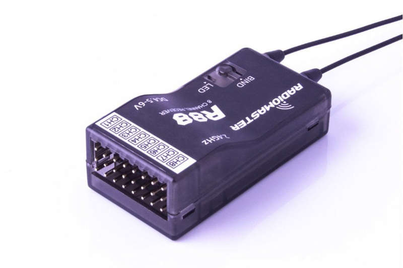 Radio Master R88 V2 8ch Frsky D8/D16 and SFHSS Compatible PWM/Sbus Receiver