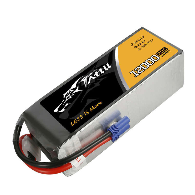 Tattu 12000mAh 22.2V 30C 6S1P UAV Lipo Battery Pack