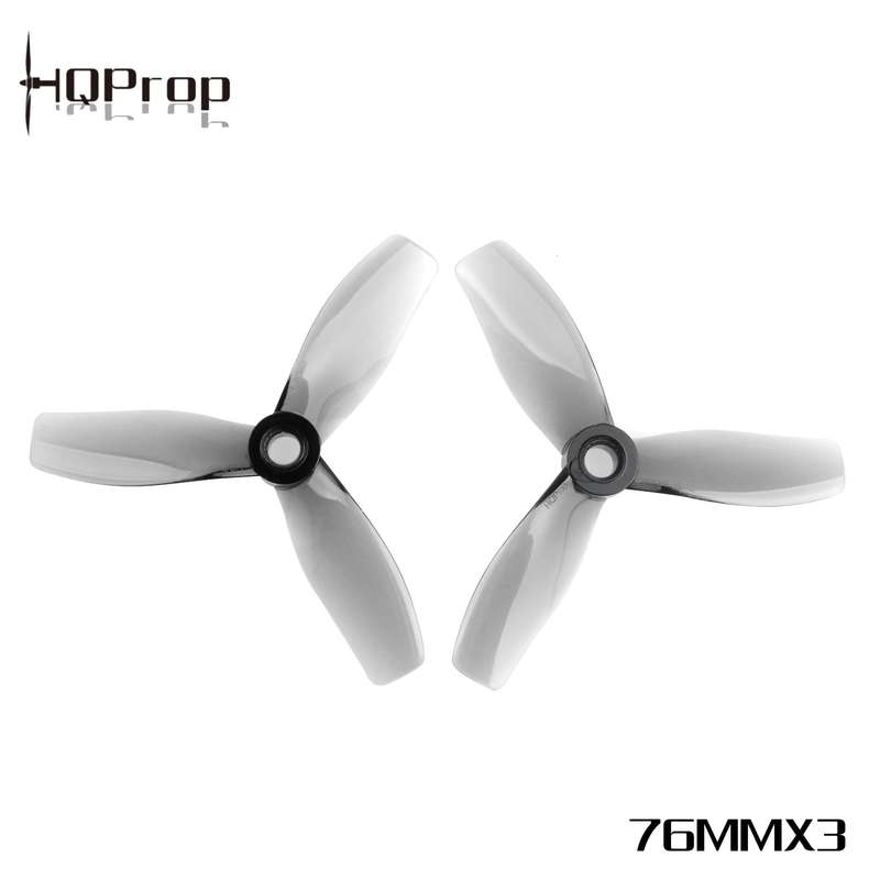 HQProp D76MMX3 for Cinewhoop Grey (2CW+2CCW) Poly Carbonate