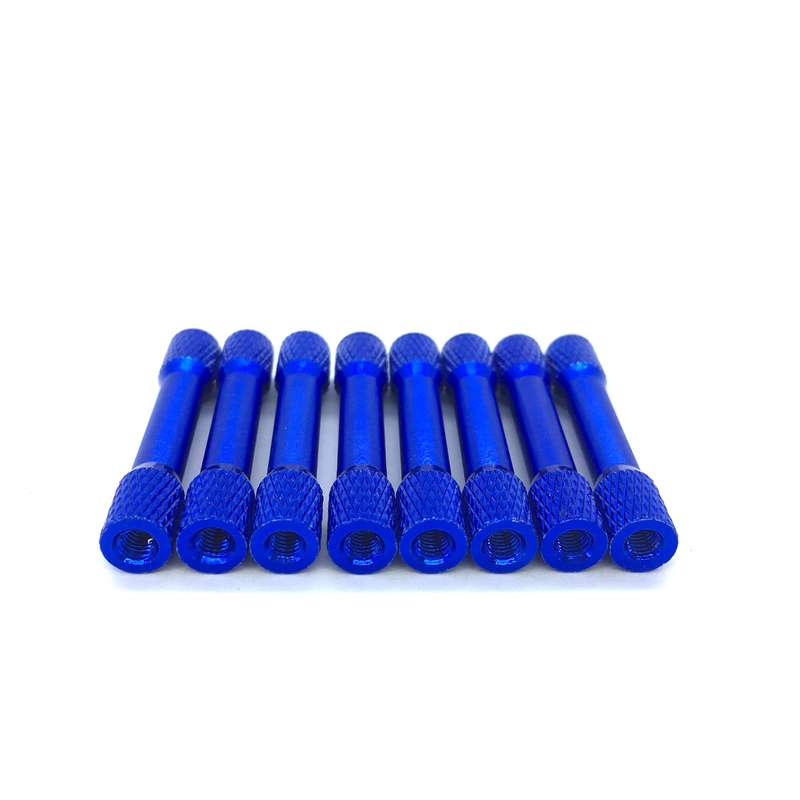 Alu Standoffs M3 35mm Tapered Textured  (8 pcs in a bag)
