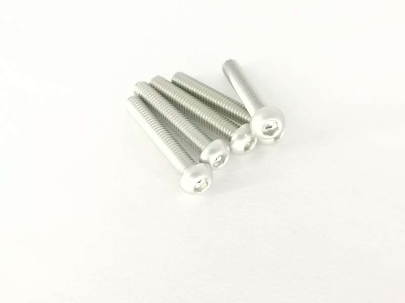 7075 M4*25mm button head screw silver 10pcs/bag
