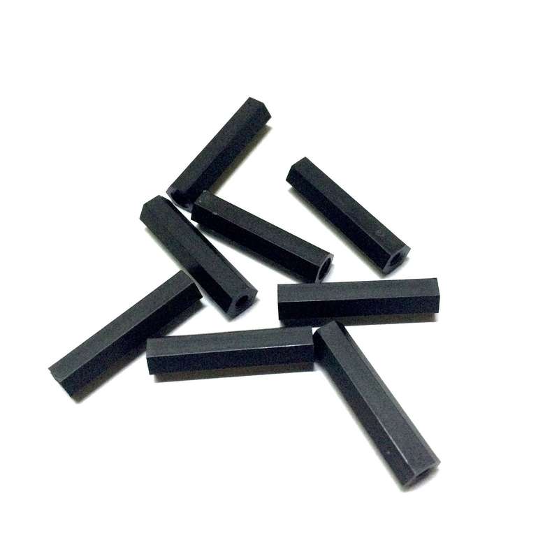 Nylon Standoffs M3 25mm Hex (8 pcs in a bag)