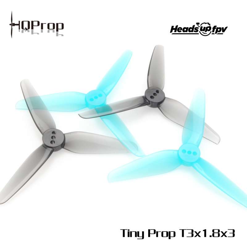 HQ HeadsUp Tiny Prop (2CW+2CCW)-Poly Carbonate-2MM T3X1.8X3-PC-2MM