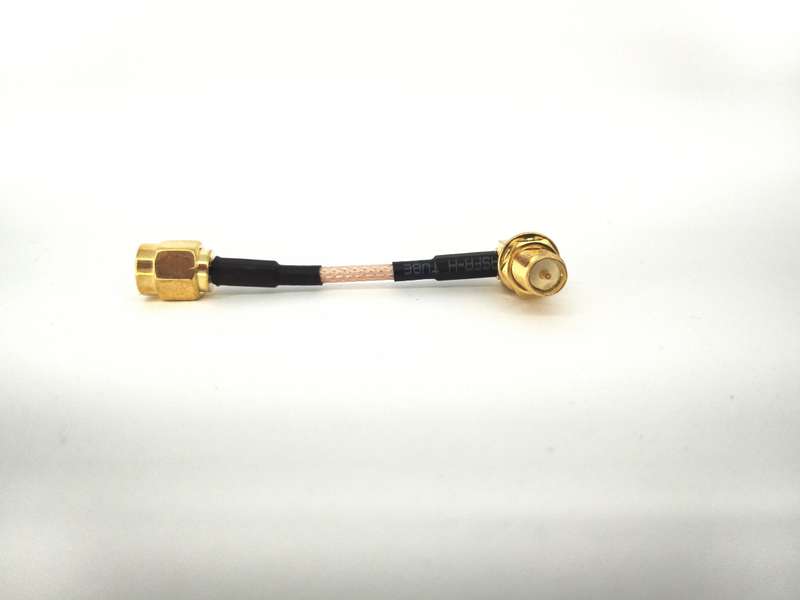5cm RP-SMA Plug to Right Angle RP-SMA Jack pigtail Cable