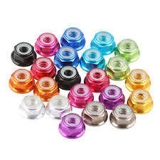 M3 aluminium flanged lock-nut