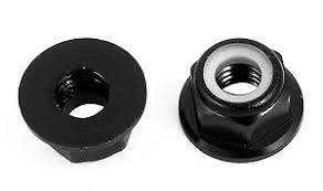 M3 aluminium flanged lock-nut