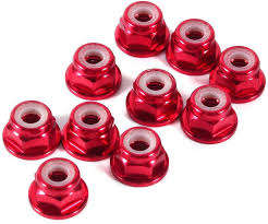 M3 aluminium flanged lock-nut