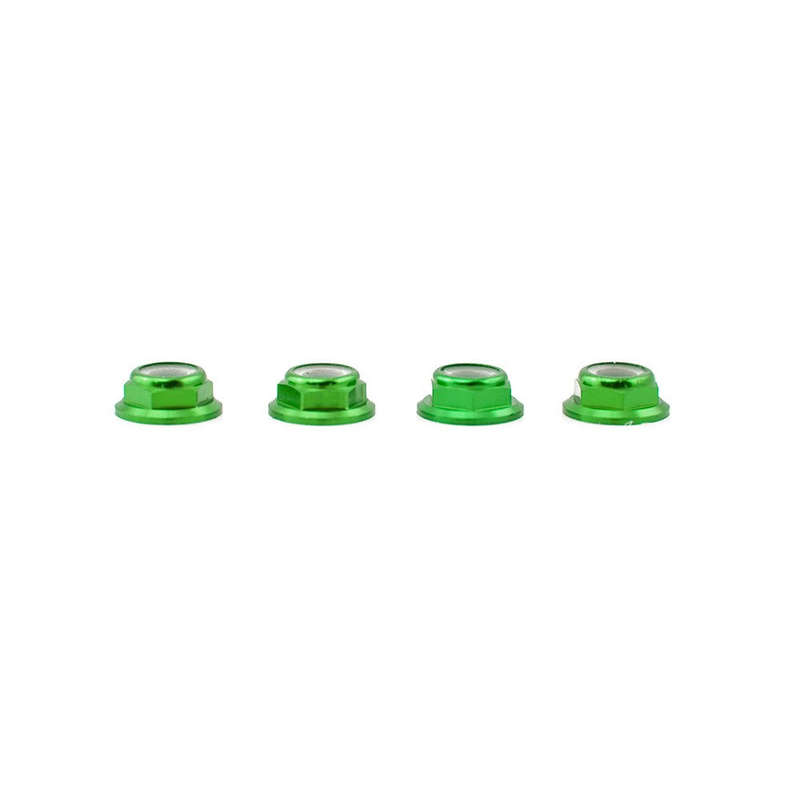 M5 Alu Loc Nuts With Flange CCW (Left hand / Reverse) x 4