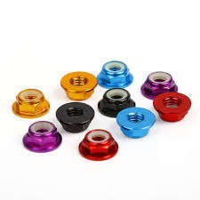 M5 Alu Low Profile Loc Nuts CW (Right Hand / Normal) x 4