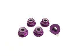 M5 Alu Low Profile Loc Nuts CW (Right Hand / Normal) x 4