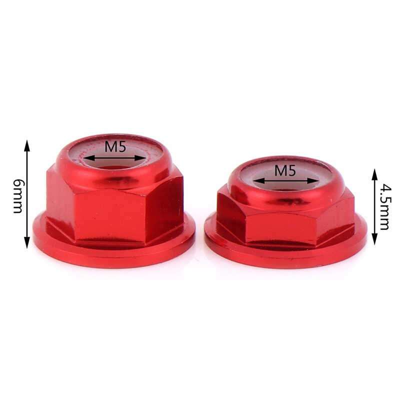 M5 Alu Low Profile Loc Nuts CW (Right Hand / Normal) x 4