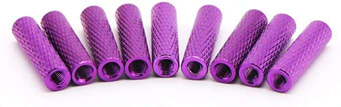 Alu M2 Standoff 20mm Textured (4 pcs in a bag)