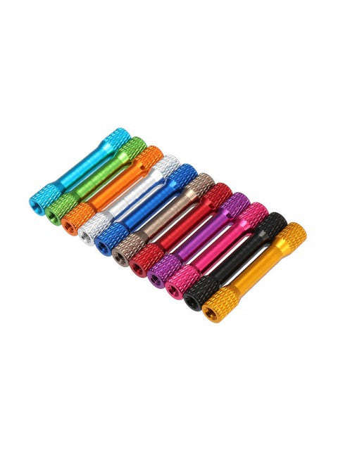 Alu Standoffs M3 35mm Tapered Textured  (8 pcs in a bag)