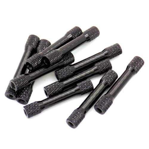 Alu Standoffs M3 35mm Tapered Textured  (8 pcs in a bag)